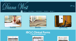 Desktop Screenshot of dianawest.com